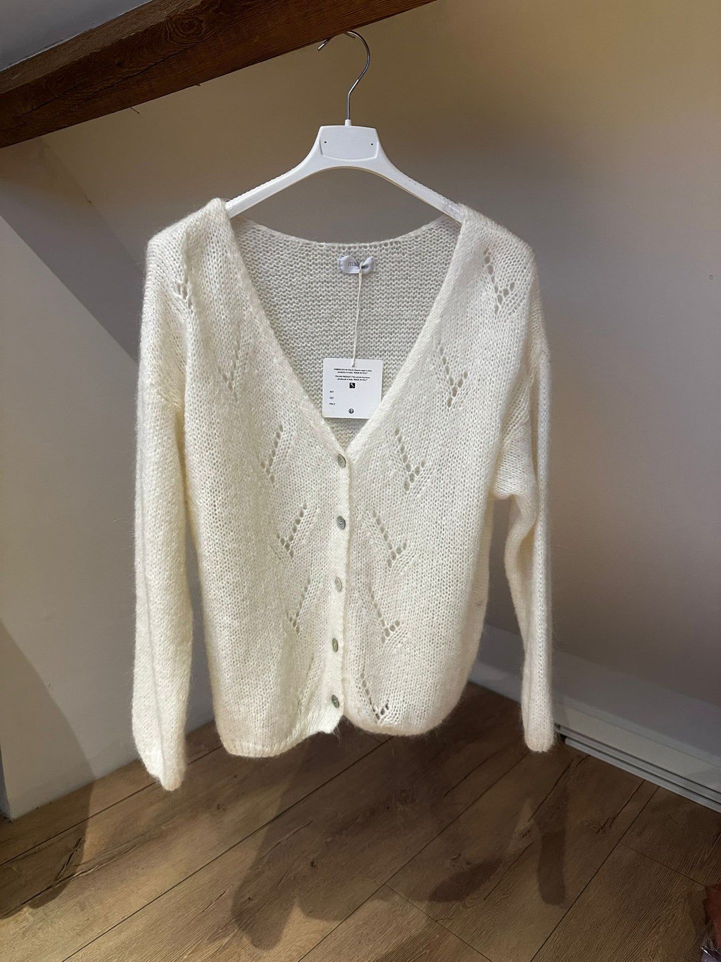 Cardigan reversible wit